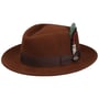 Chapéu de Lã Jayburgh Fedora LiteFelt by JJ Hats castanho