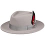 Chapéu de Lã Jayburgh Fedora LiteFelt by JJ Hats cinzento claro