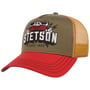 Boné Camionista Festival Live and Loud by Stetson bege - vermelho