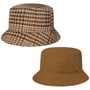Chapéu Reversível Small Checks Bucket by Lipodo bege