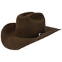 Chapéu de Lã Uni Cattleman Western by JJ Hats castanho escuro