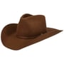 Chapéu de Lã Valrick Western by JJ Hats castanho