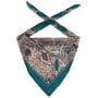 Lenço de Seda Hoc by Christine Headwear bege - azul