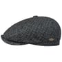 Boné Plano Harris Tweed Wool by JJ Hats azul marinho
