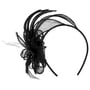 Fascinador Vanola Sinamay by Seeberger preto