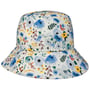 Chapéu de Algodão Floral Pattern by Seeberger bege - azul