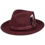Chapéu de Lã Grayson Fedora by Stetson bordeaux