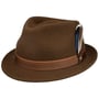 Chapéu de Lã Hulbert Trilby by Stetson castanho