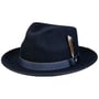 Chapéu de Lã Hulbert Fedora by Stetson azul marinho