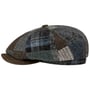 Boné Plano Hatteras Viscott Patchwork by Stetson castanho - azul