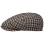 Boné Plano Mini Check Wool Driver by Lierys castanho - azul