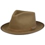 Chapéu de Lã Tascona Fedora by Stetson bege