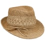 Chapéu de Palha Twotone Trilby by Loevenich camel