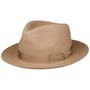 Chapéu de Feltro de Pêlo Moncaster by JJ Hats bege