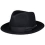 Chapéu de Feltro de Pêlo Moncaster by JJ Hats azul marinho