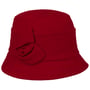 Chapéu Cloché Fine Corduroy by Seeberger vermelho