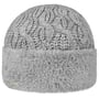 Gorro de Malha Faux Fur Cuff by Seeberger cinzento