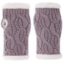 Aquecedores de Pulso Cable Knit by Seeberger malva