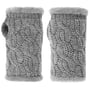 Aquecedores de Pulso Cable Knit by Seeberger cinzento