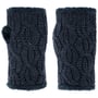 Aquecedores de Pulso Cable Knit by Seeberger azul marinho