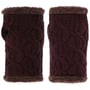 Aquecedores de Pulso Cable Knit by Seeberger bordeaux