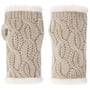 Aquecedores de Pulso Cable Knit by Seeberger aveia