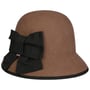 Chapéu Cloché Big Bow by bedacht castanho claro