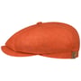 Boné Plano de Linho Hatteras by Stetson laranja - vermelho