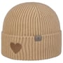 Gorro de Malha Extra Fine Merino Heart by Lierys bege