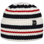 Gorro Merino Short Stripy by Eisbär branco - azul marinho