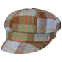 Boné Newsboy Liasca Wool Check by Lierys castanho - azul
