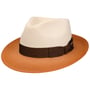 Chapéu de Palha Oakerton Fedora by Stetson branco - laranja