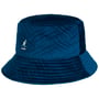 Chapéu de Tecido Plush Wave Puff Bucket by Kangol azul marinho