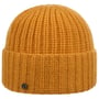 Gorro com Bainha Uni Rib Knit by Loevenich amarelo