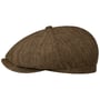 Boné Plano de Linho Hatteras Iverton by Stetson castanho - manchado