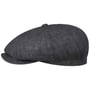 Boné Plano de Linho Hatteras Iverton by Stetson cinzento - manchado