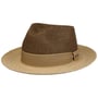 Chapéu de Ráfia Twotone Toyo Fedora by Stetson castanho escuro