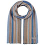 Cachecol de Verão Jarnvik Stripe by Stetson castanho - azul