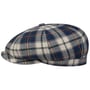 Boné Plano Caroma Check 8 Panel by JJ Hats azul