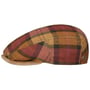 Boné Plano Denriva Check Driver by JJ Hats terracota
