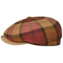 Boné Plano Denriva Check 8 Panel by JJ Hats terracota