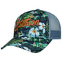 Boné Camionista Hawaii Flower by Stetson azul - verde