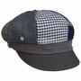 Boné Newsboy Burniston Patchwork by Lierys azul marinho