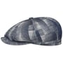 Boné Plano Hatteras Cotton Jacquard by Stetson branco - azul marinho