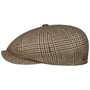 Boné Plano Larkhaven Check 8 Panel by Balmoral bege - azul