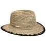 Chapéu Ervas Marinhas Contrast Edge by Seeberger natureza - preto