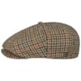 Boné Plano Brood Cotton Houndstooth by Brixton bege