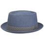 Chapéu Houndstooth Ribbon Pork Pie by Lierys azul