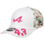 Boné 9Seventy XX Miami Alpine by New Era cor de rosa - branco