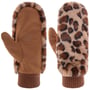 Mitenes Faux Fur Leão by Barts bege - castanho